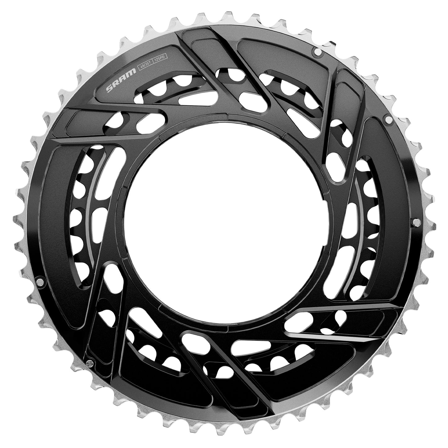 SRAM Force E1 AXS Powermeter Chainring Kit - Thread Mount - SRAM - 45mm - Round - 48/35T - 12 Speed - Aluminium - Image 1