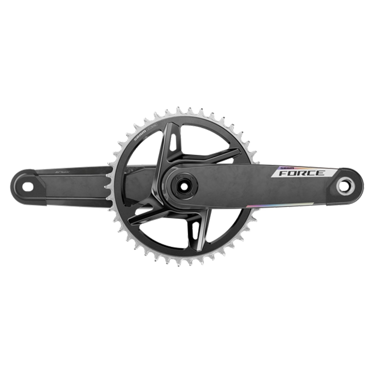 SRAM Force XLPR E1 Crankset - 68-73mm and BB86-92 - 28.99mm DUB - SRAM Direct Mount - 172.5mm - Grey - Image 2