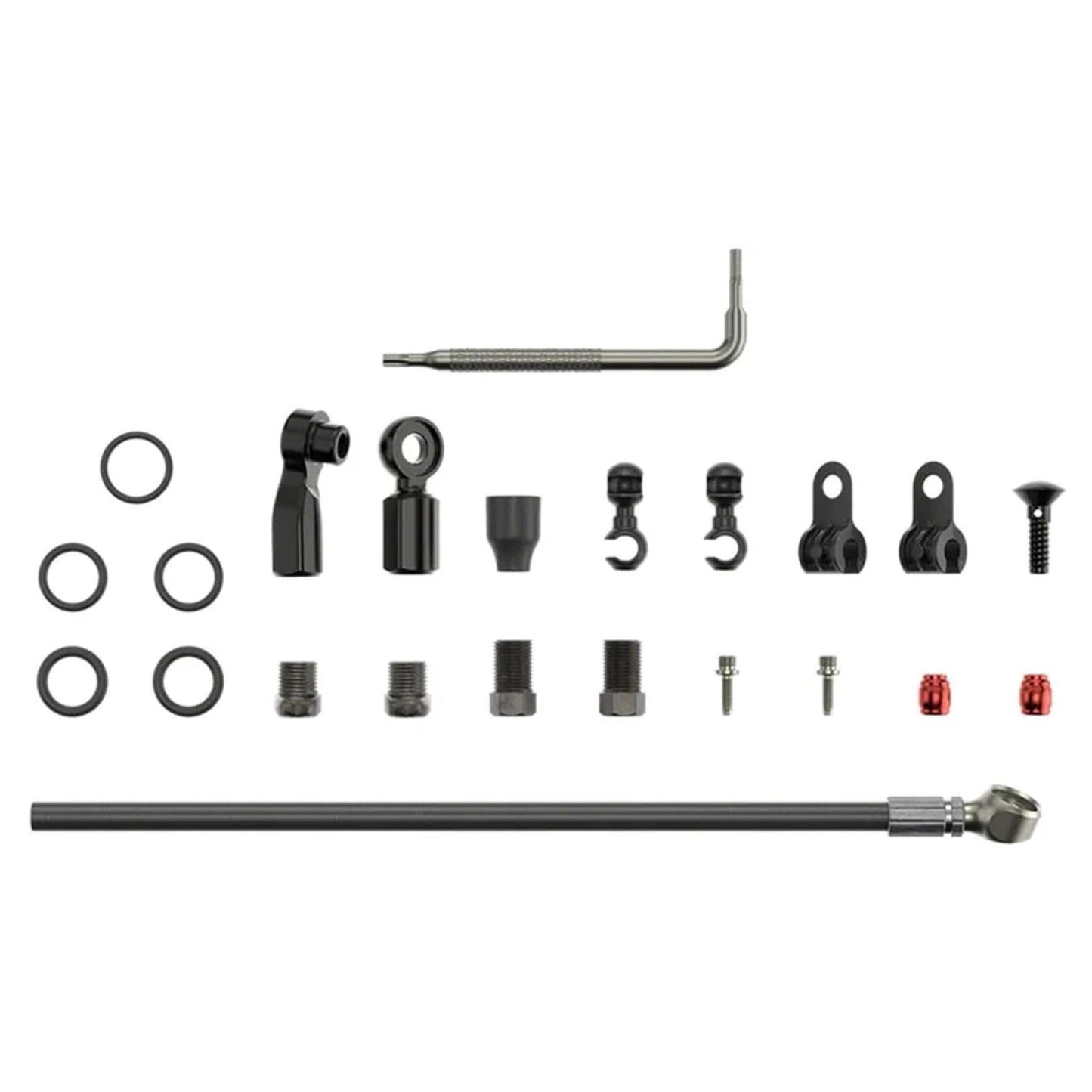 SRAM Hydraulic Disc Brake Hose Assembly Kit with Beveled Banjo 2000mm - Hose Kit - 2000mm - Black - Image 1