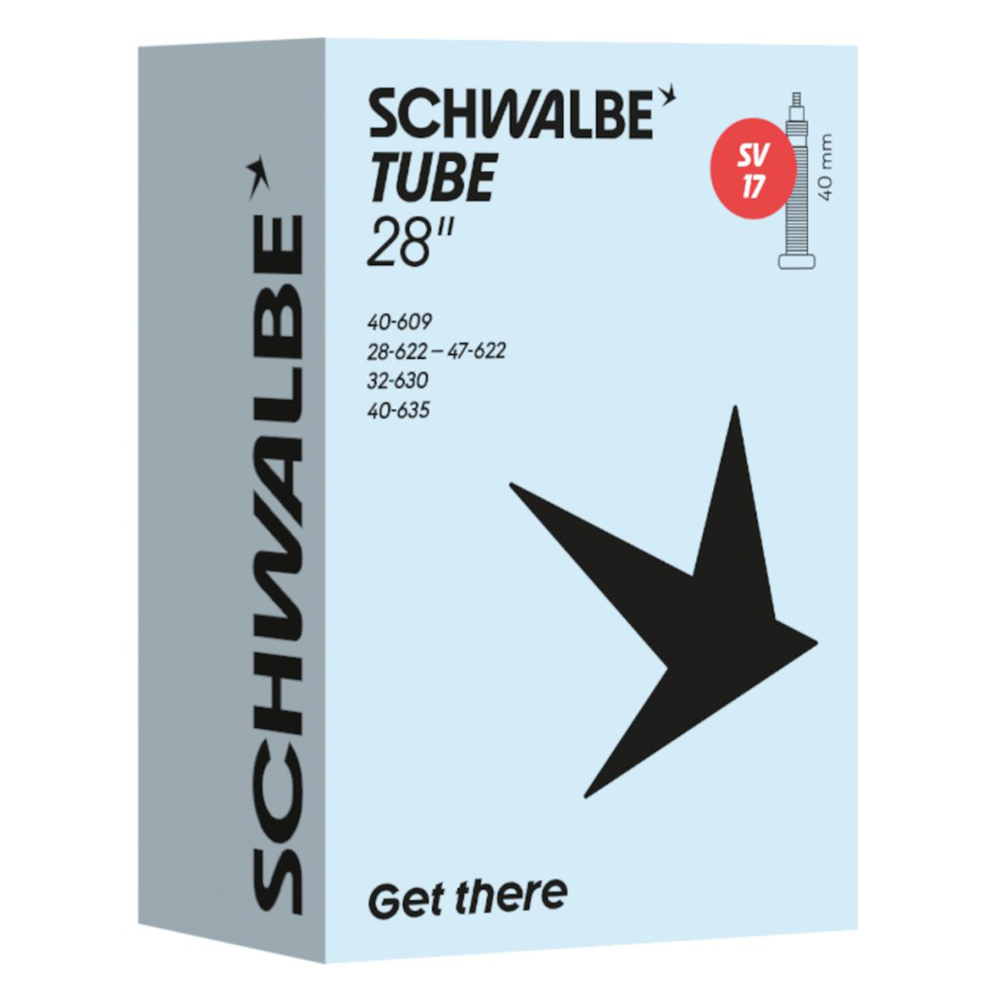 Schwalbe Tube 17 Tube - 700C - Presta Valve - 28-47C - 40mm Valve