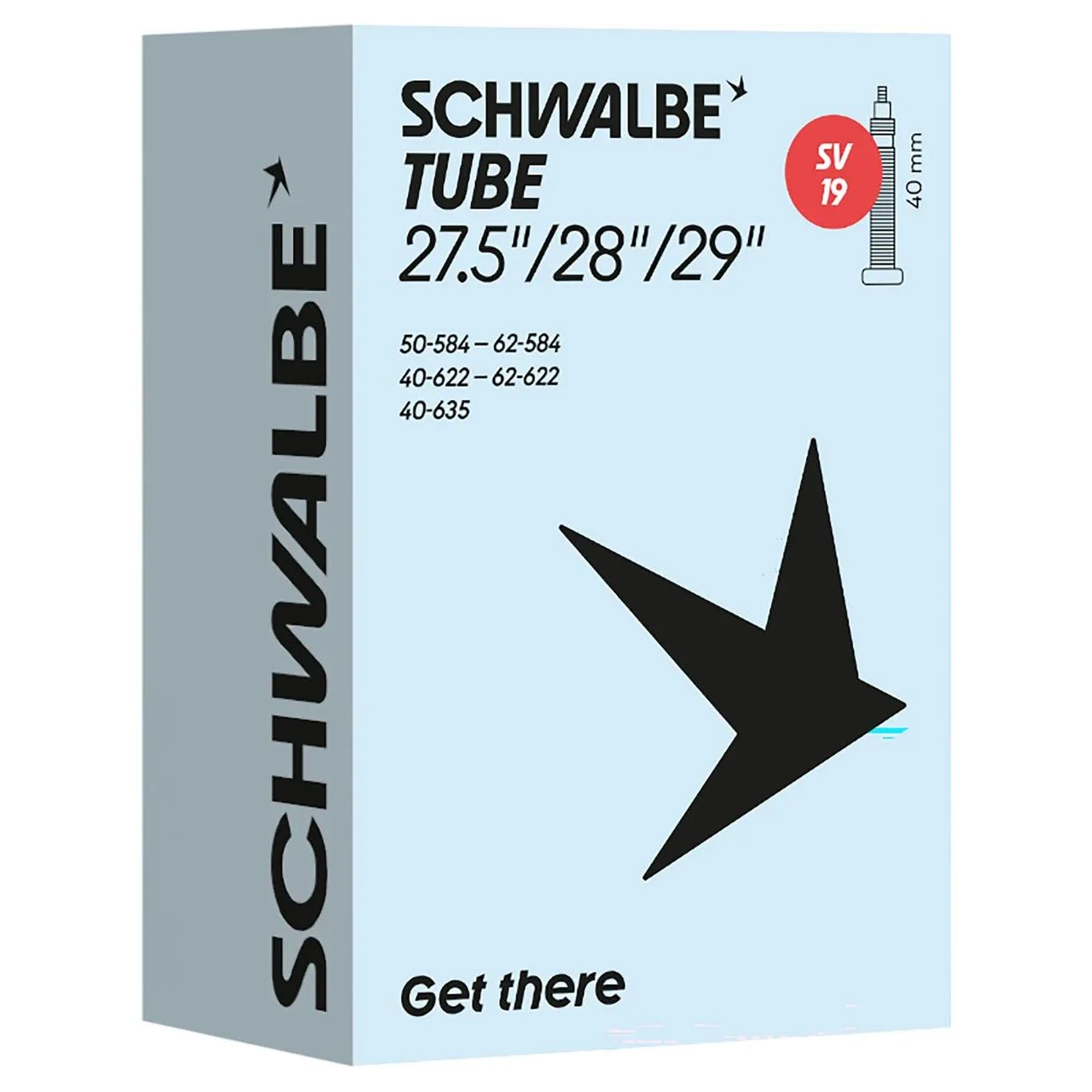 Schwalbe Tube 19 Tube - 27.5-28 Inch - Presta Valve - 1.50-2.50 Inch - 40mm Valve