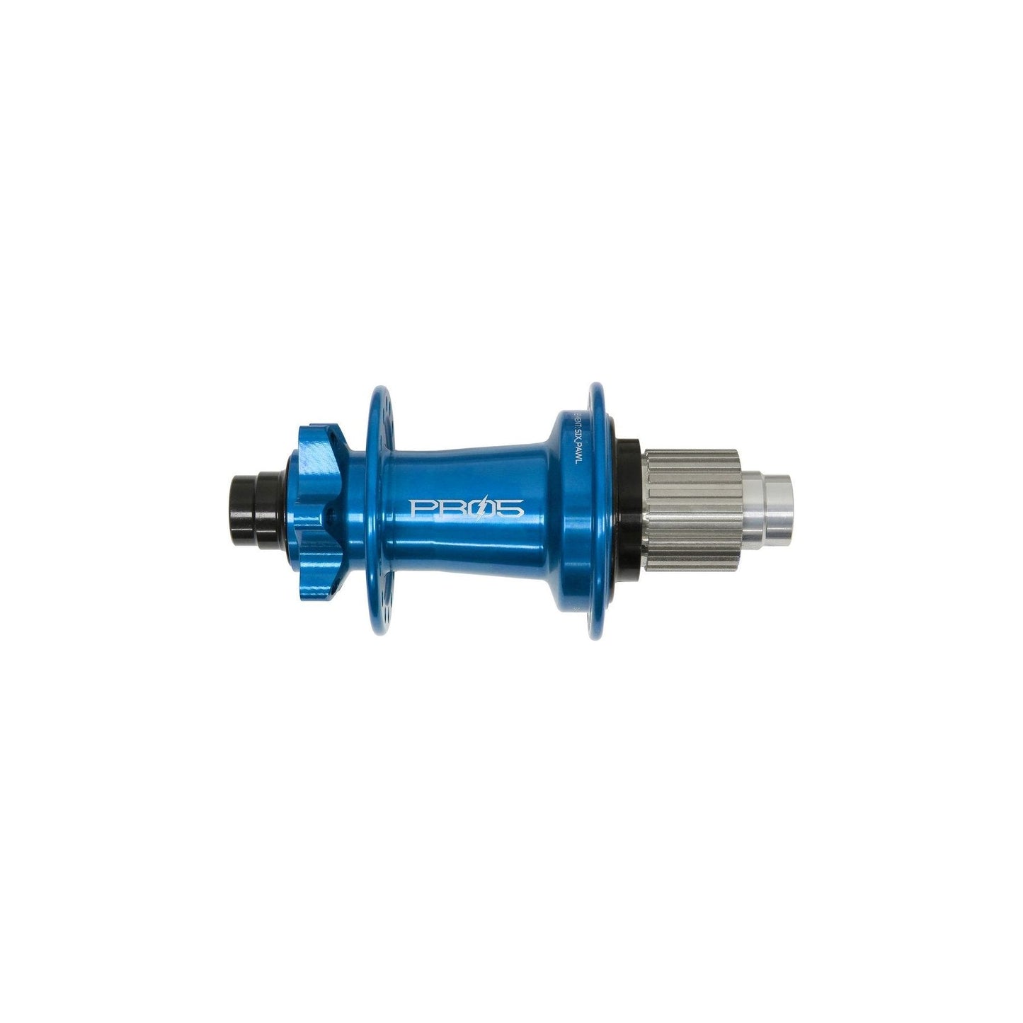 Hope Pro 5 eBike Rear 6 Bolt 12x148mm Disc Hub - Rear - 12x148mm Boost - Shimano Microspline - 6 Bolt - 32 Hole - J-Bend - Blue
