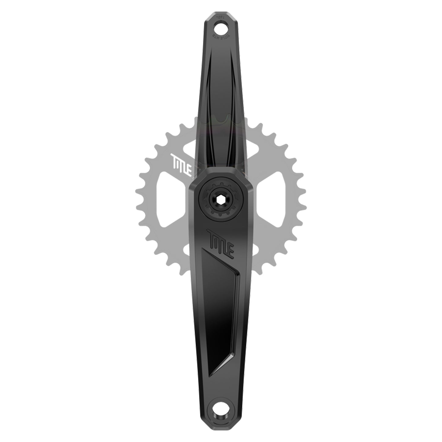 Title CR1 Crankset - 68-73mm and BB86-92 - 28.99mm DUB - SRAM Direct Mount - 160mm - Black - Spindle - 130mm For Dub BB (DJ / Non Boost) - Image 1