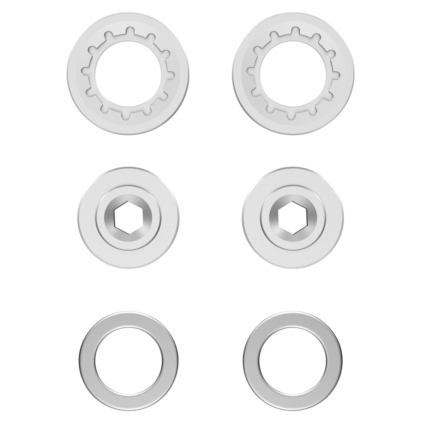 Title CR1 Small Parts Kit - Crank Parts - Chrome - Image 1
