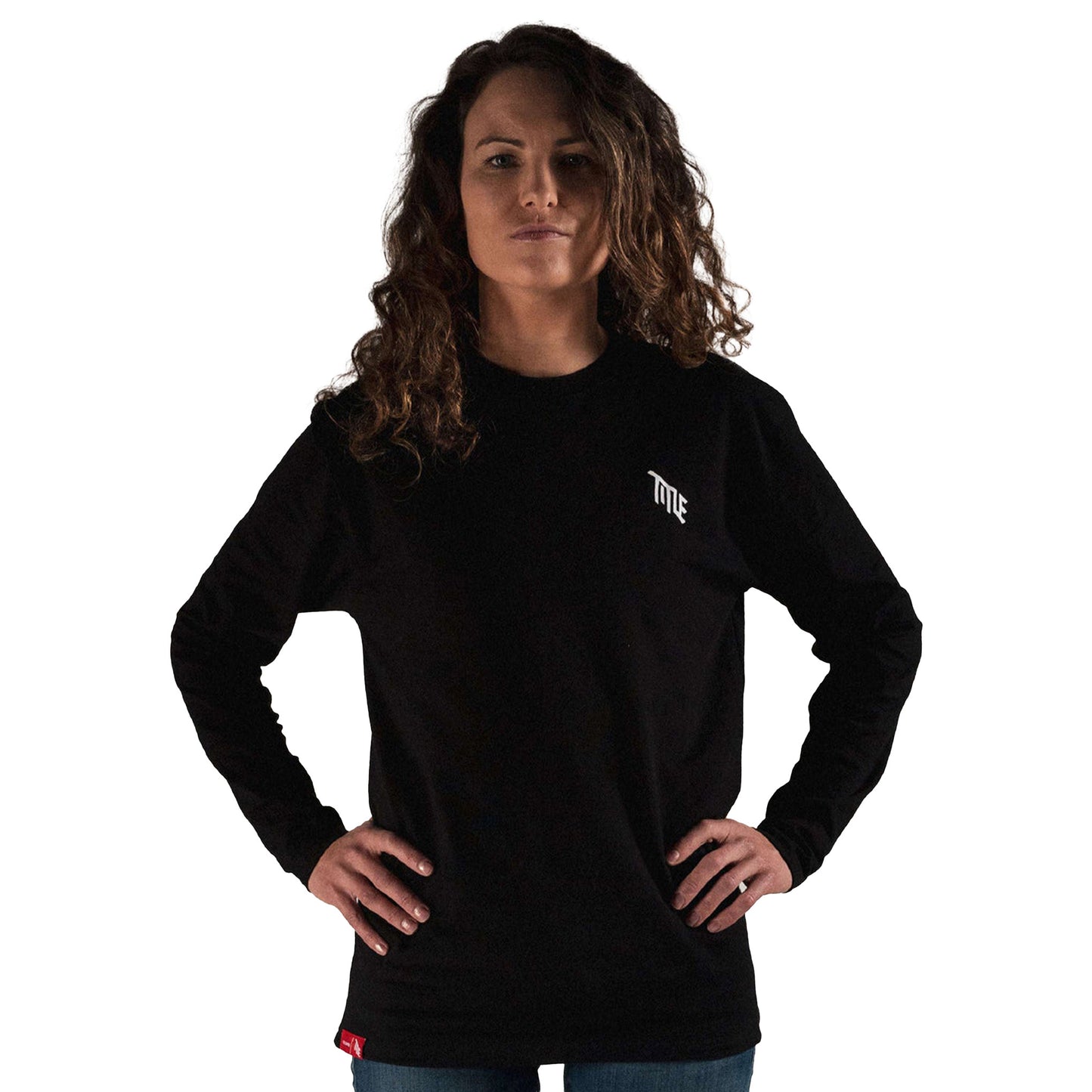 Title Long Sleeve T-Shirt - S - Black - Image 1