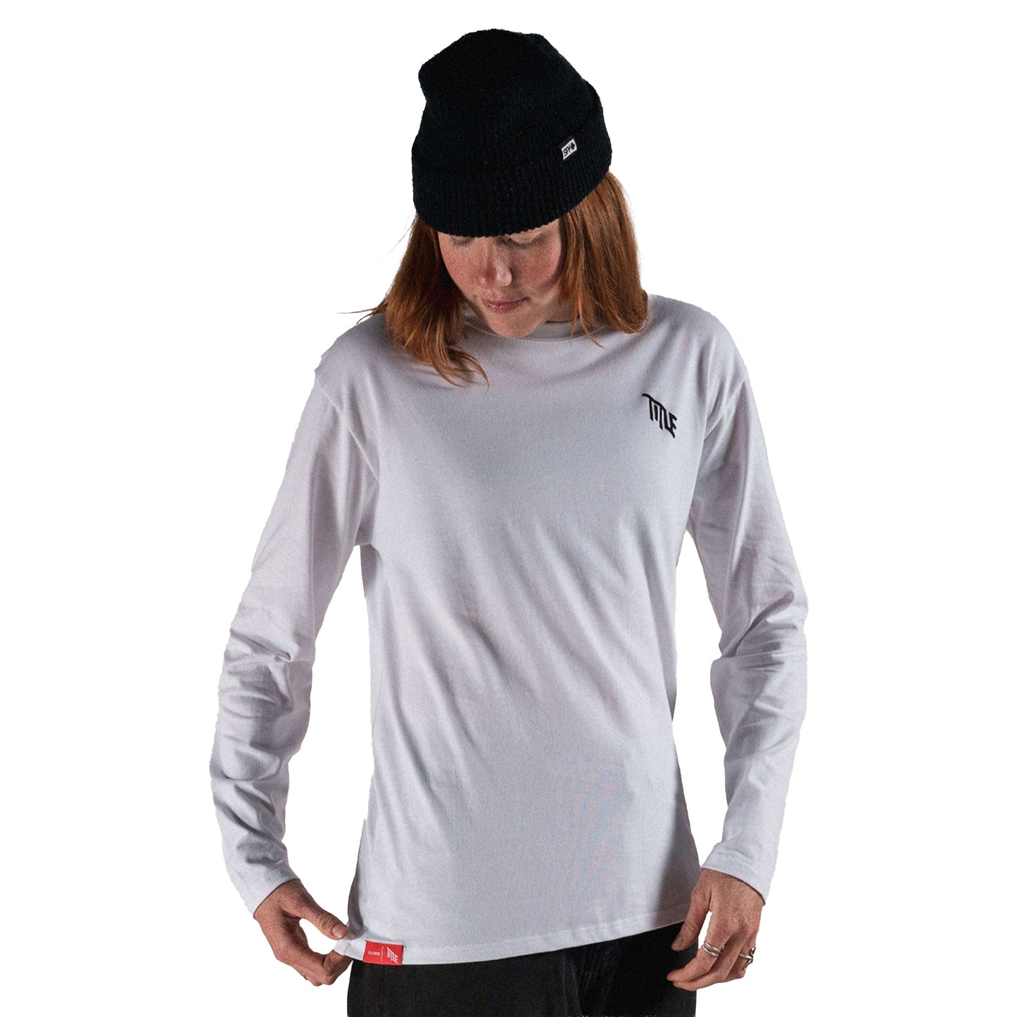 Title Long Sleeve T-Shirt - S - White - Image 1