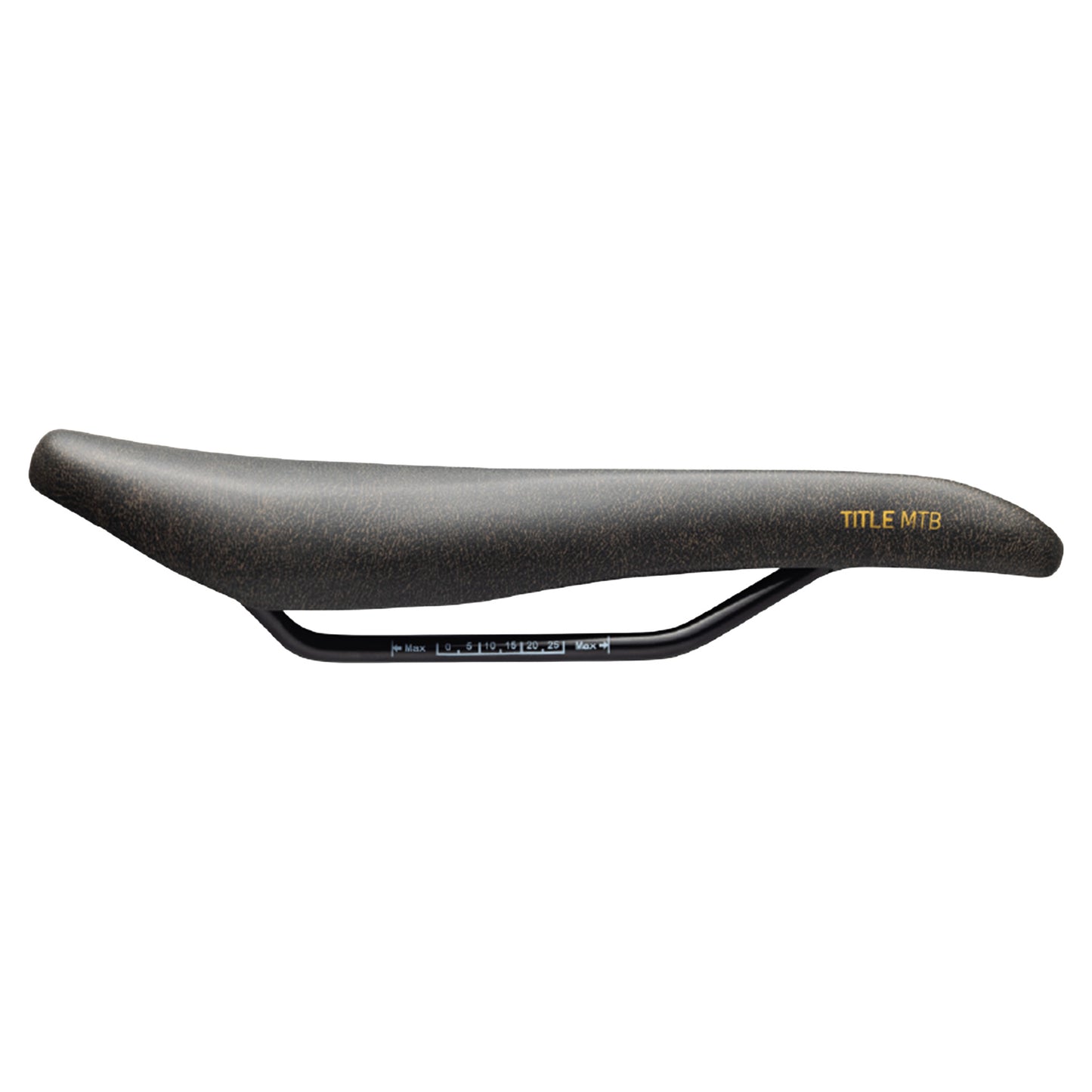 Title MS2 Saddle - Chromoly - 135mm - Black / Gold - Image 2