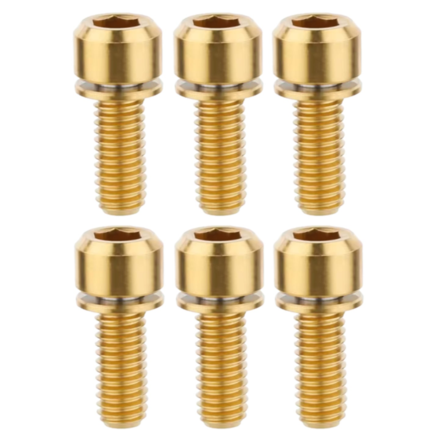 Title ST2 Titanium Bolts (6 pack) - Gold - Image 1