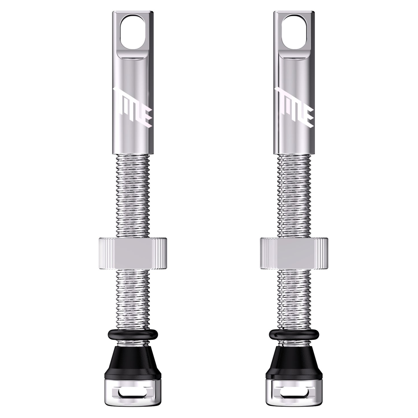Title Tubeless Valves - 44mm - Chrome - Image 1