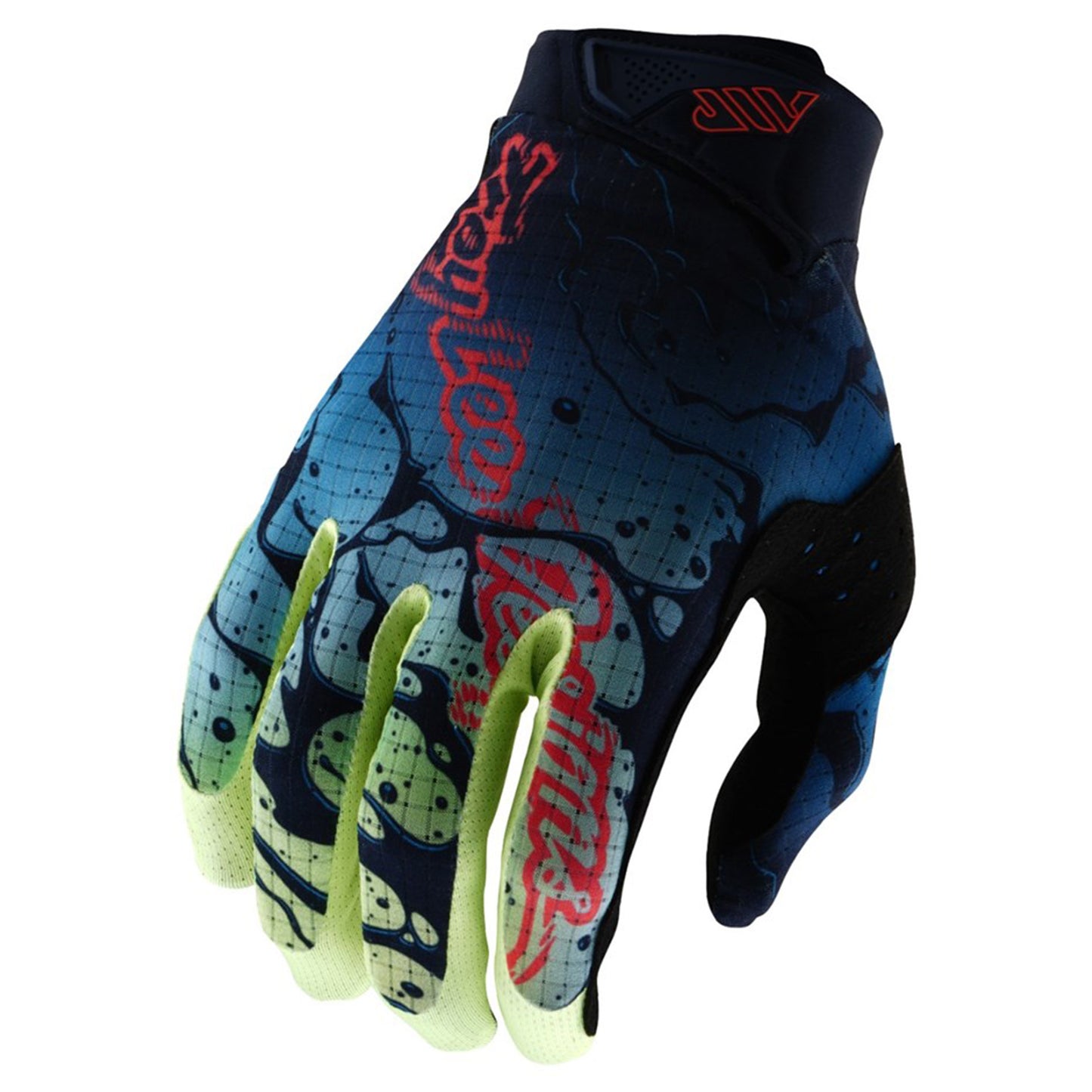 TLD Air Gloves - L - Drip Glo Yellow / Dark Navy - Image 1