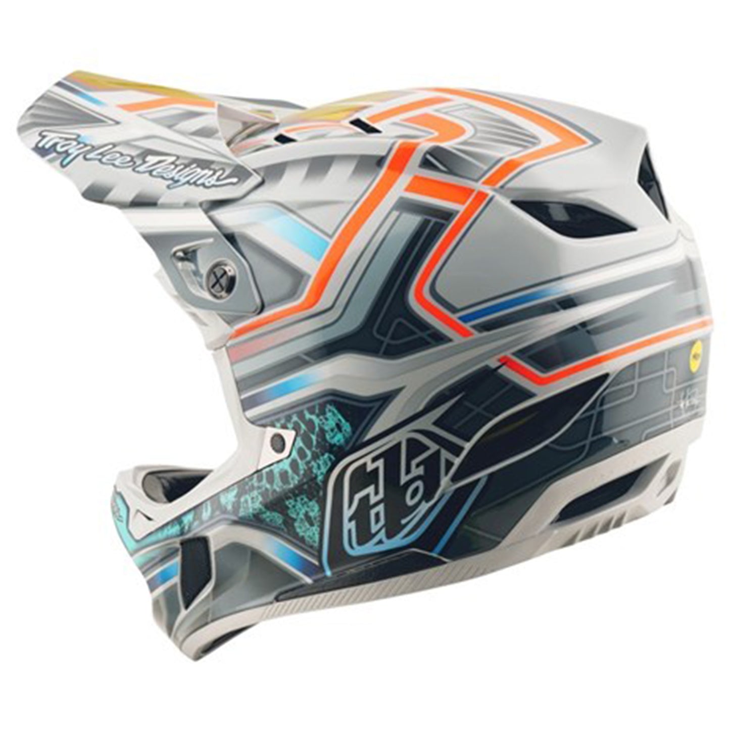 TLD D4 Composite Helmet - M/L - Lowrider Grey - Image 5