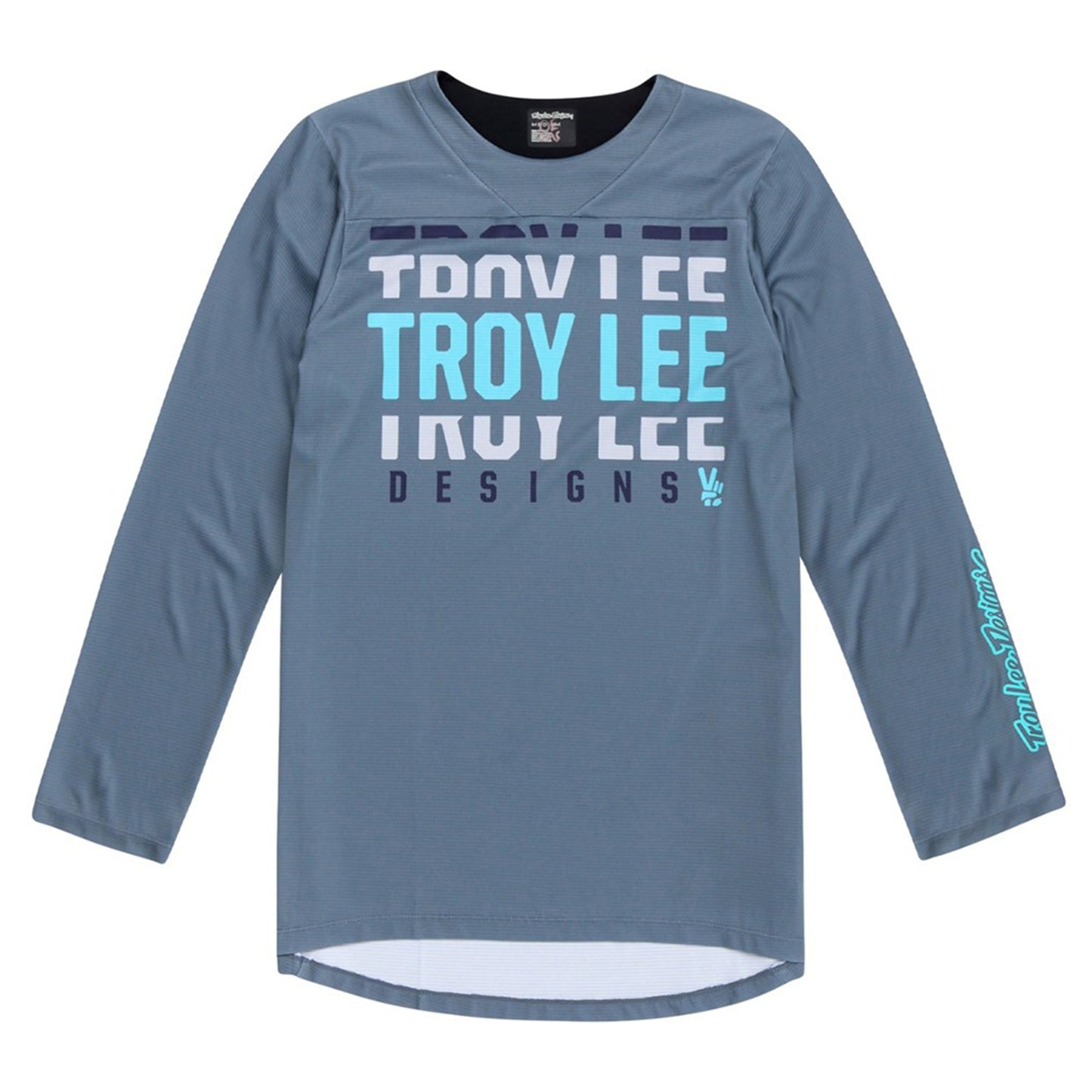 TLD Ruckus 3/4 Sleeve Jersey - L - Spun Steel Blue - Image 1