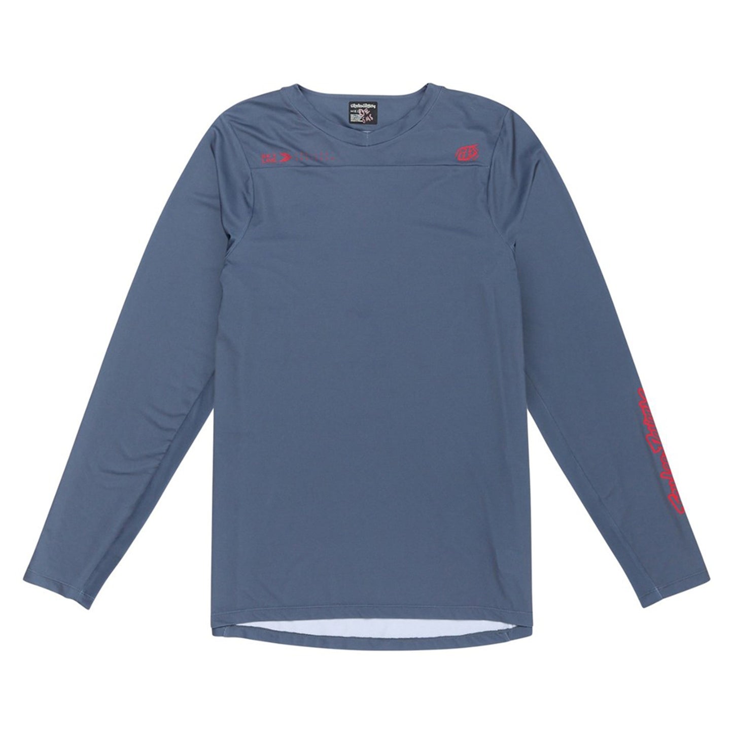 TLD Skyline Long Sleeve Jersey - S - Mono Steel Blue - Image 1