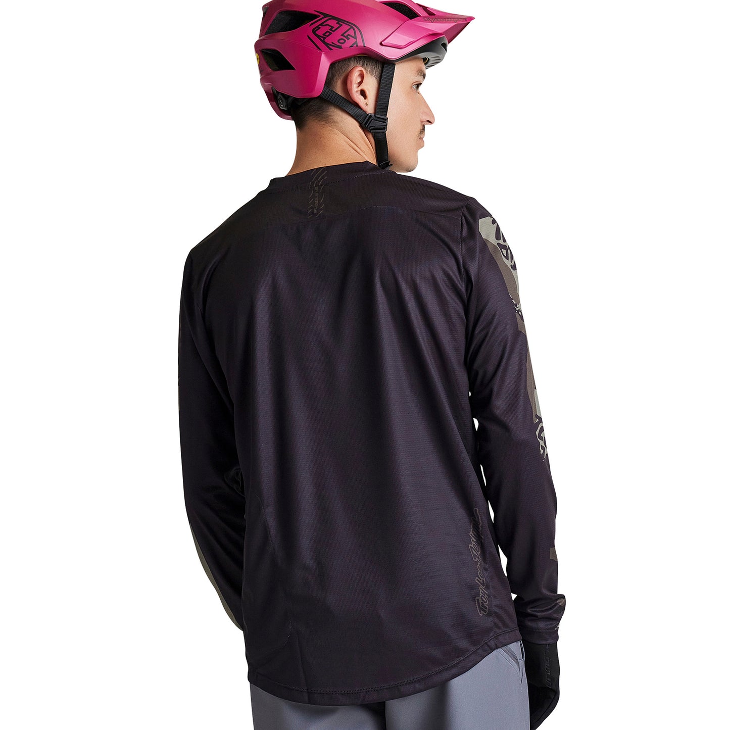 TLD Flowline Long Sleeve Jersey - M - Confined Black - Image 5