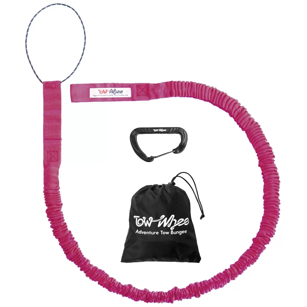 TowWhee Connect Tow Bungee Pack - Burgundy - 56-170 Inch