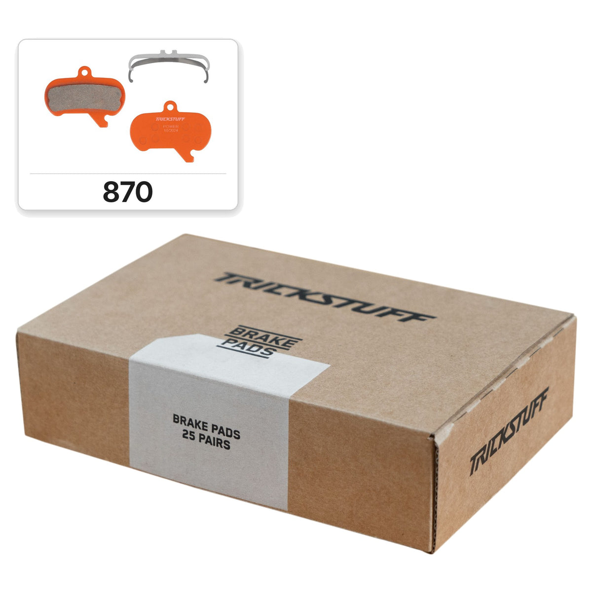 Trickstuff Power Brake Pad - Organic - Steel - Workshop Pack 870 - SRAM Maven - 25 Pairs - OEM Packed - Image 1