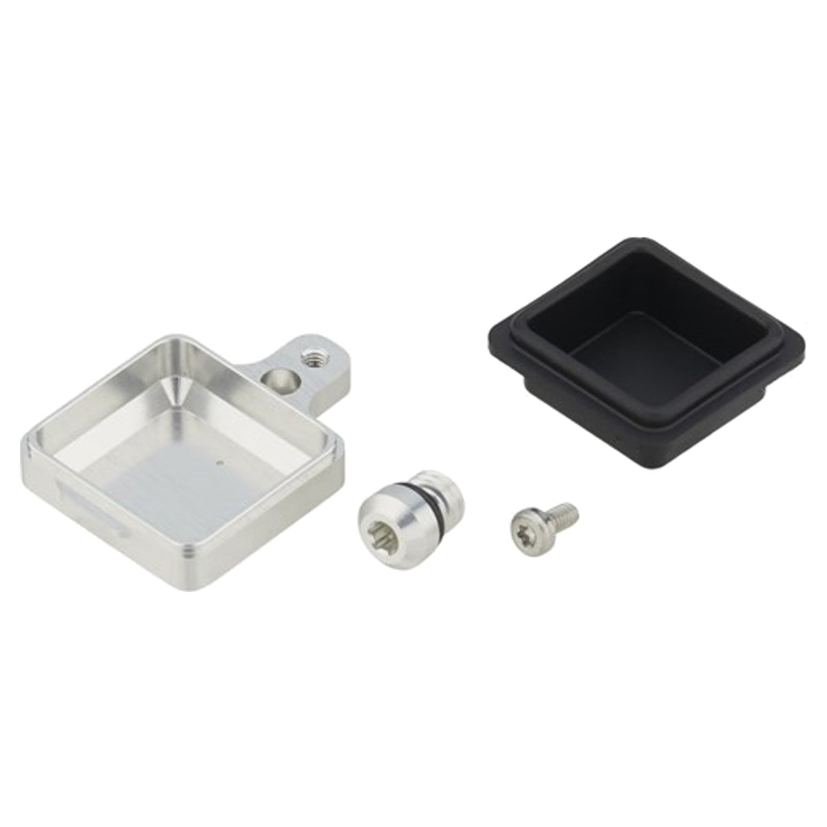 Trickstuff Reservoir Cap Kit - Reservoir Cap Kit L&R - Silver - Piccola - Image 1