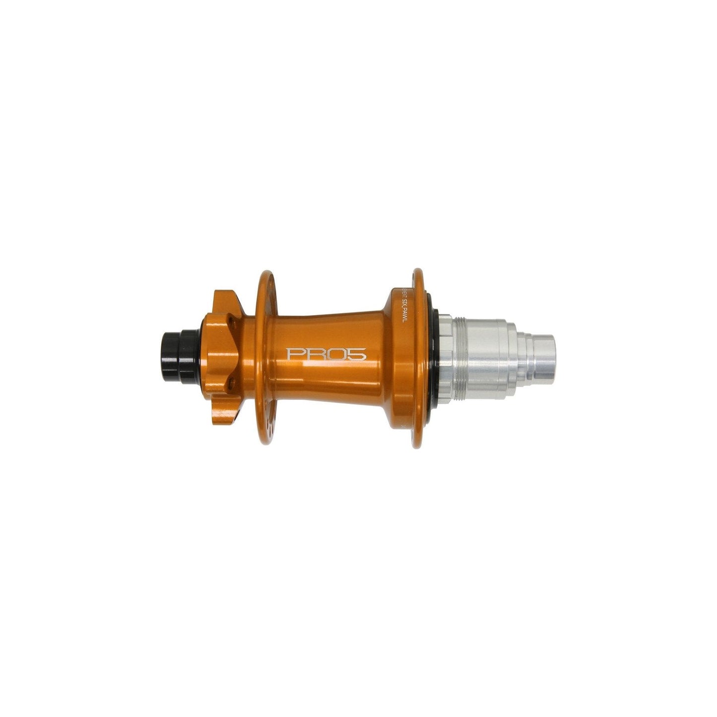 Hope Pro 5 Rear 6 Bolt 12x148mm Disc Hub - Rear - 12x148mm Boost - XD Driver - 6 Bolt - 28 Hole - J-Bend - Orange