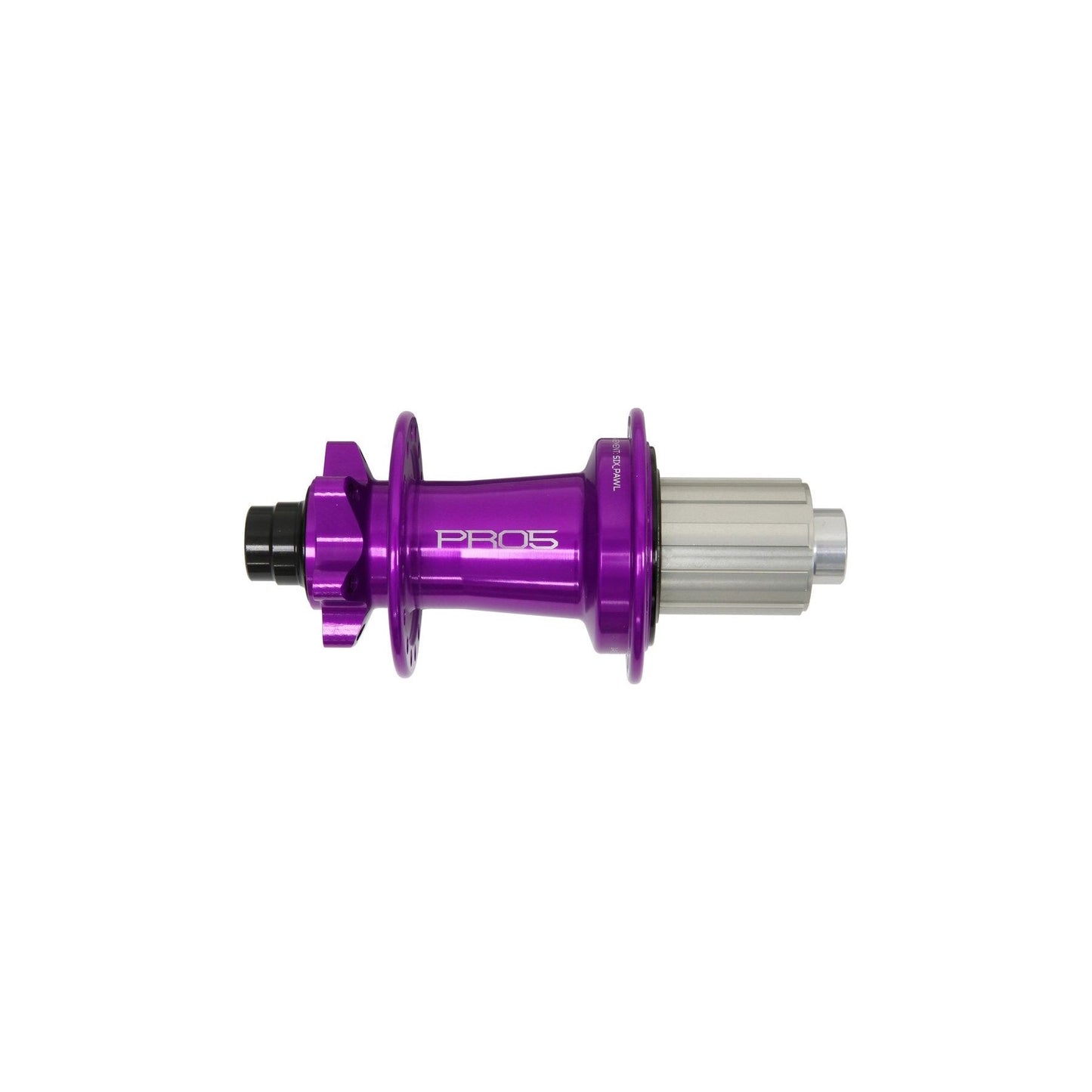 Hope Pro 5 Rear 6 Bolt 12x148mm Disc Hub - Rear - 12x148mm Boost - Shimano HG Splined - 6 Bolt - 28 Hole - J-Bend - Purple