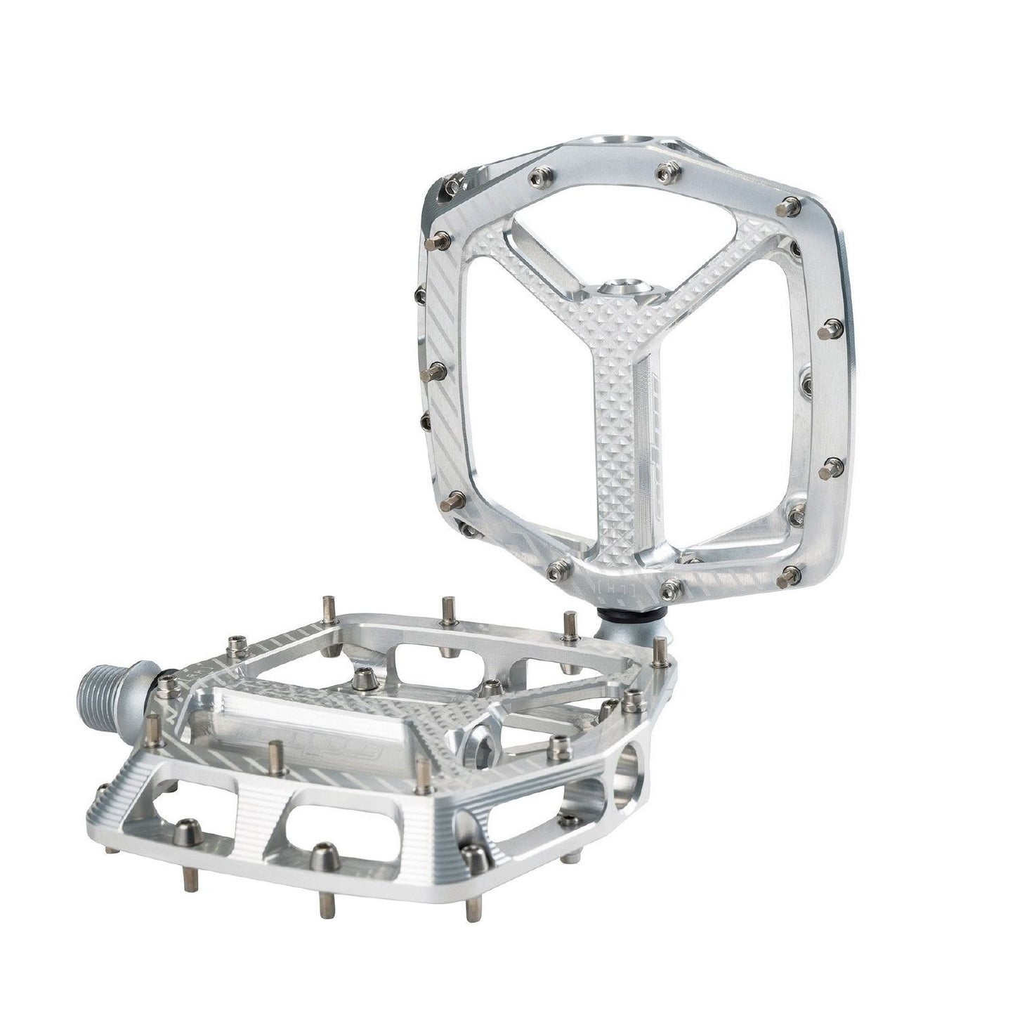 Hope F22 Alloy Flat Pedals - Silver - Standard