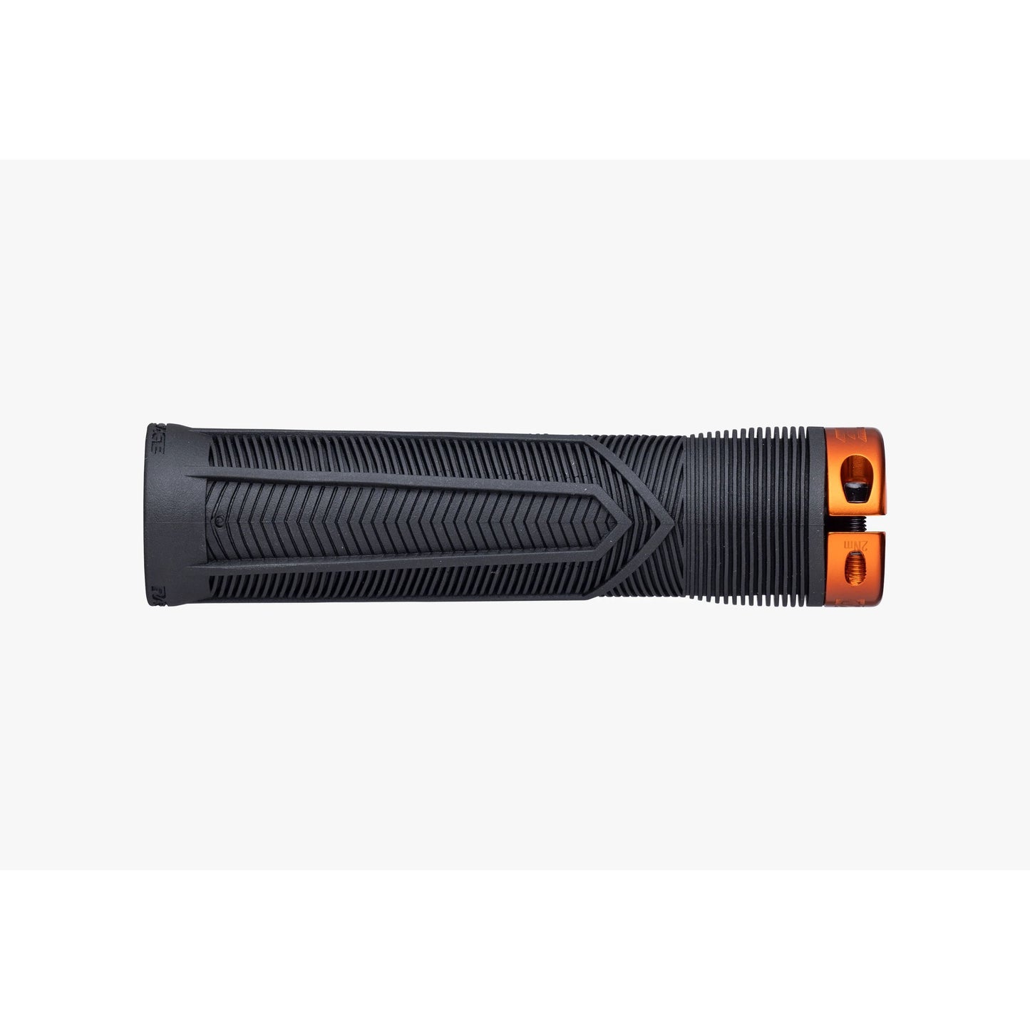 Race Face Chester Lock On Grips - Black With Orange Clamps - Single Lock On Grips - 34mm