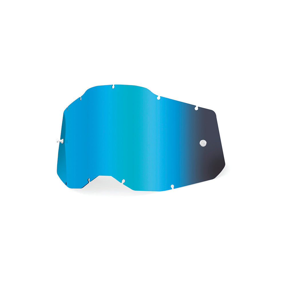 100 Percent Accuri 2 Strata 2 Youth Replacement Lens - Youth One Size Fits Most - Sheet Mirror Blue Lens