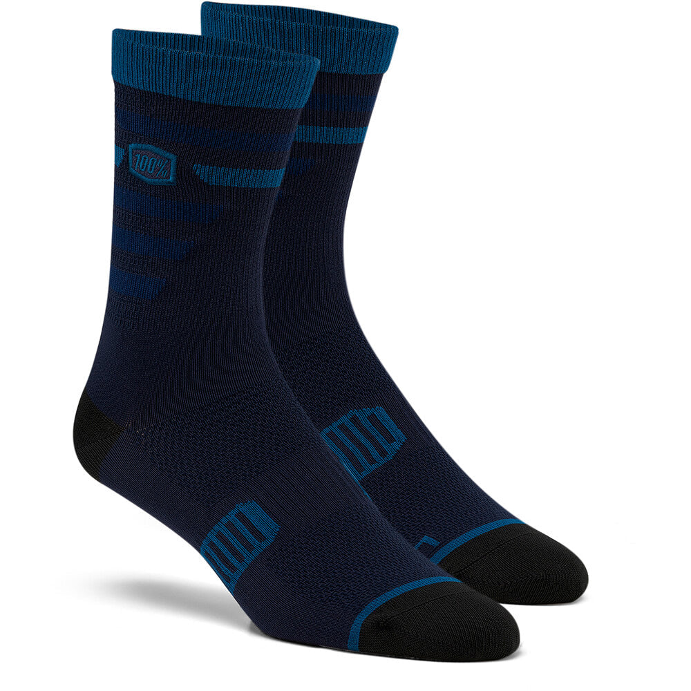 100 Percent Advocate Performance Socks - L-XL - Navy