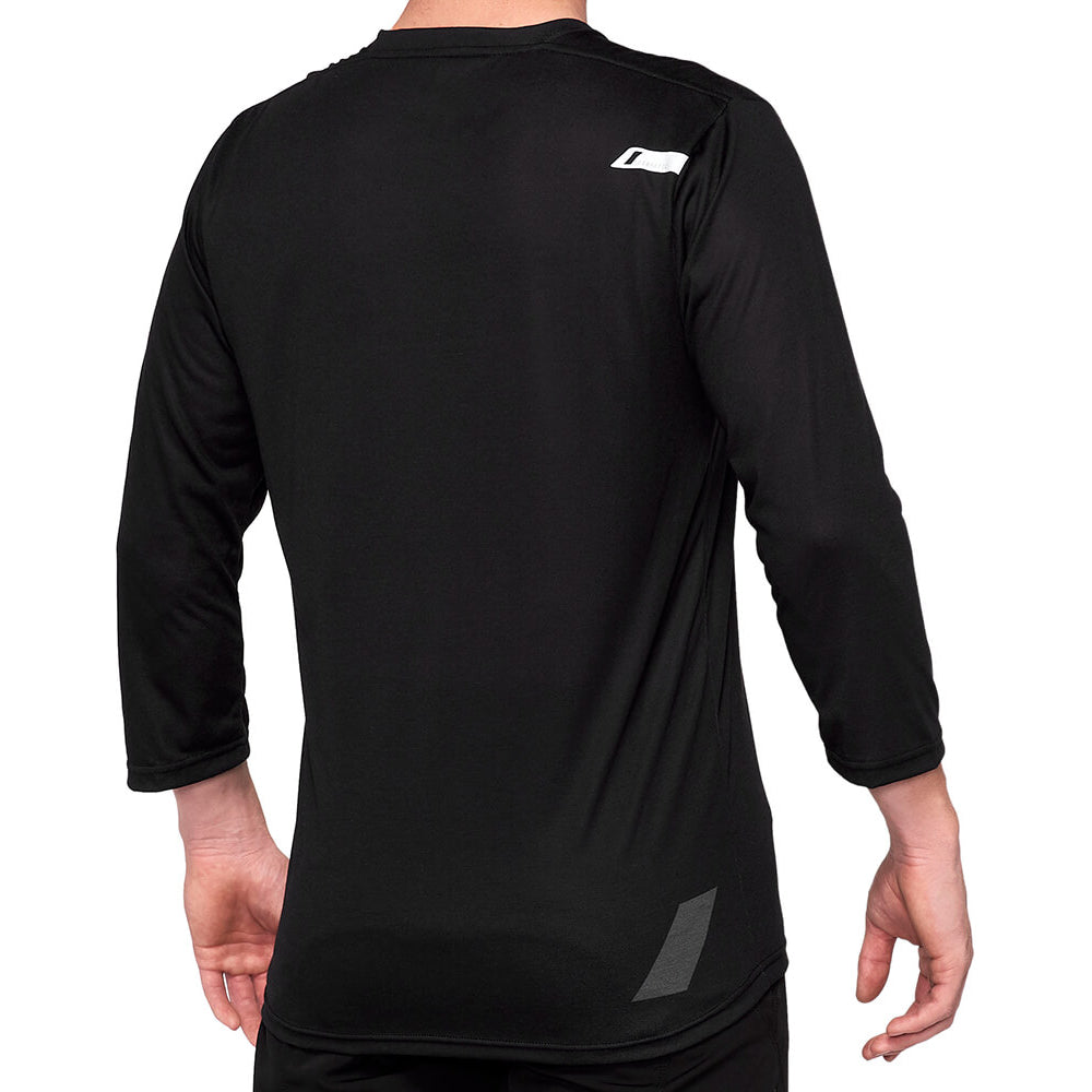 100 Percent Airmatic 3-4 Sleeve Jersey - L - Black