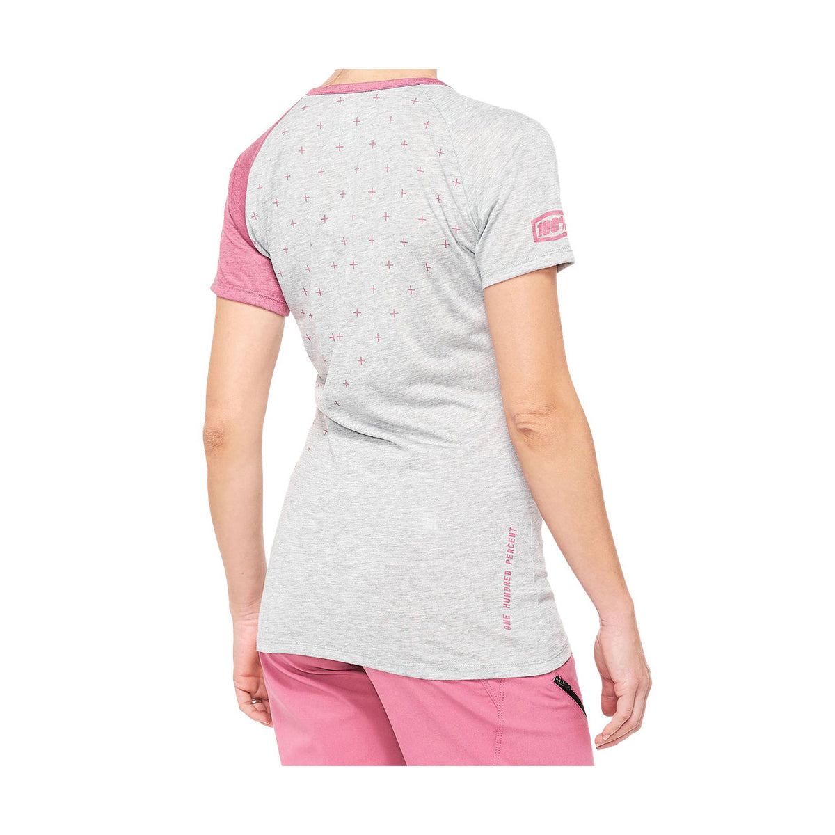 100 Percent Airmatic Women's Short Sleeve Jersey - M - Grey - Muave