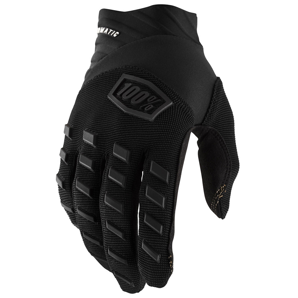 100 Percent Airmatic Youth Glove - Youth L - Black - Charcoal