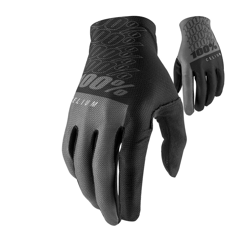 100 Percent Celium Glove - XL - Black - Grey