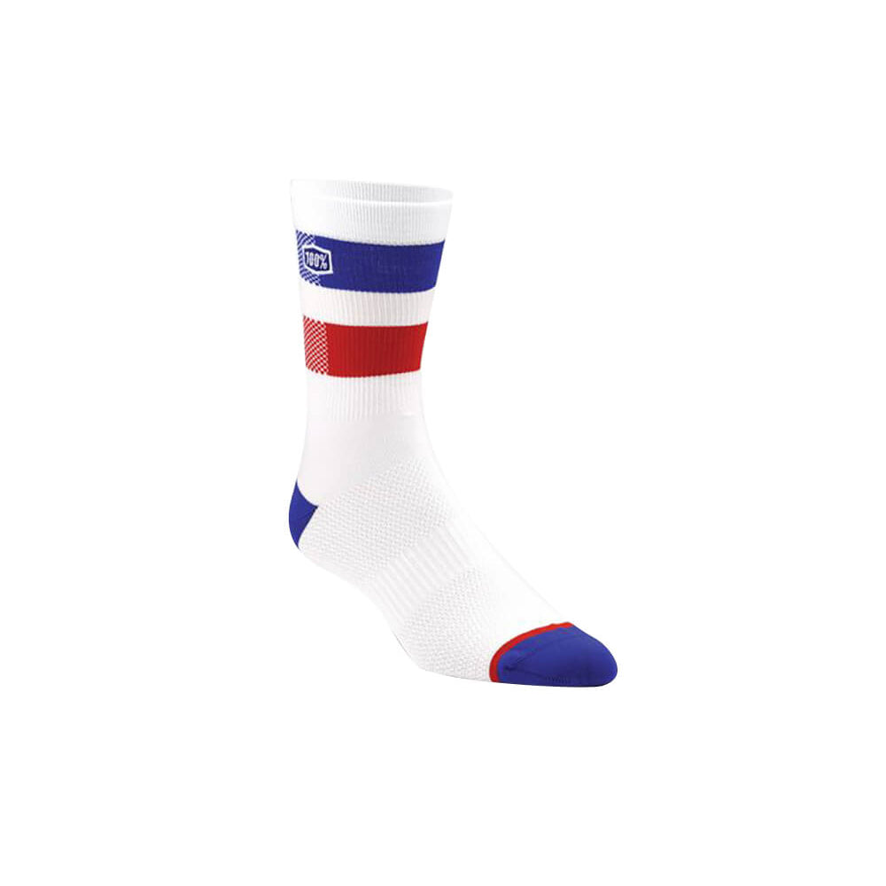 100 Percent Flow Performance Socks - S-M - White