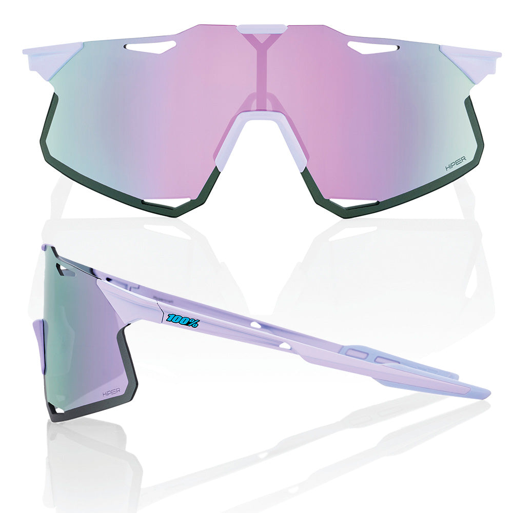 100 Percent Hypercraft Sunglasses - Polished Lavender - HiPER Lavender Mirror Lens