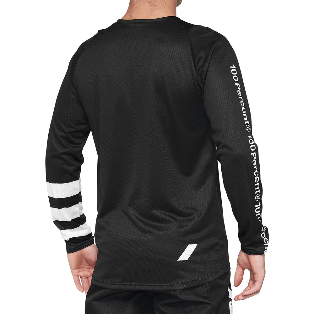 100 Percent R-Core DH Youth Long Sleeve Jersey - Youth S - Black - White
