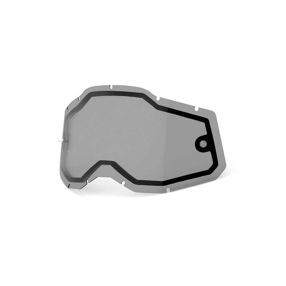 100 Percent Racecraft 2 Accuri 2 Strata 2 Dual Pane Replacement Lens - One Size Fits Most - Dual Pane Smoke Lens