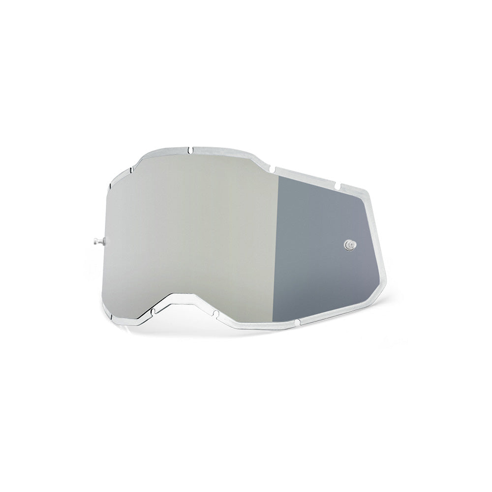 100 Percent Racecraft 2 Accuri 2 Strata 2 PLUS Replacement Lens - One Size Fits Most - Injected Mirror Silver Flash Lens