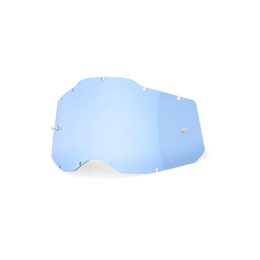 100 Percent Racecraft 2 Accuri 2 Strata 2 Replacement Lens - One Size Fits Most - Sheet Blue Lens