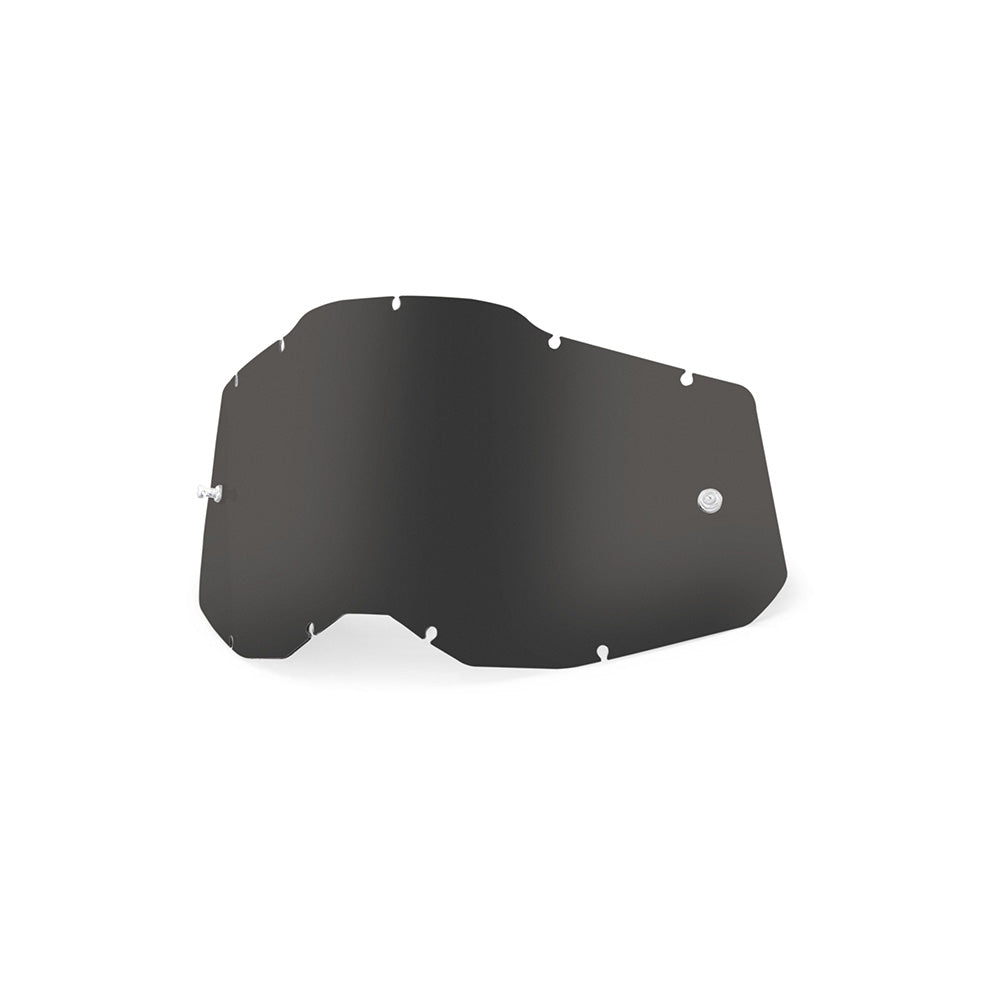 100 Percent Racecraft 2 Accuri 2 Strata 2 Replacement Lens - One Size Fits Most - Sheet Dark Smoke Lens