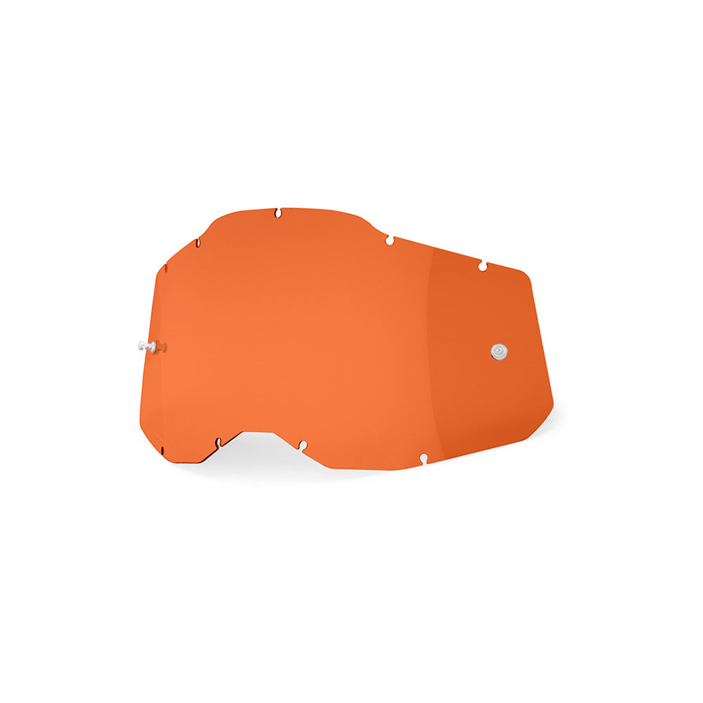 100 Percent Racecraft 2 Accuri 2 Strata 2 Replacement Lens - One Size Fits Most - Sheet Orange Lens