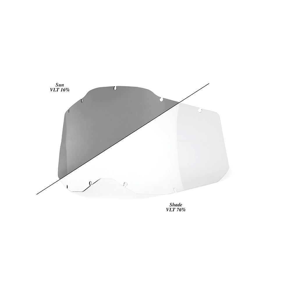 100 Percent Racecraft 2 Accuri 2 Strata 2 Replacement Lens - One Size Fits Most - Sheet Photochromic Lens