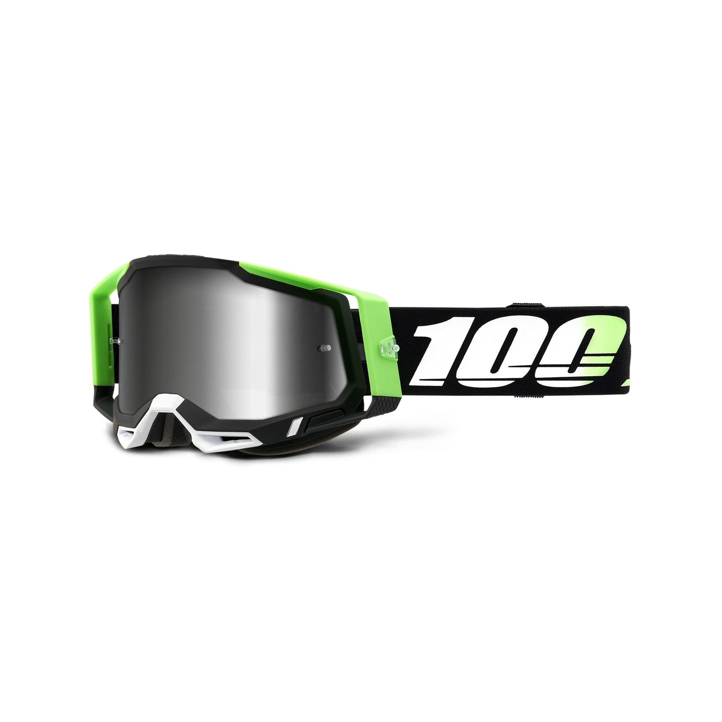 100 Percent Racecraft 2 Goggles - One Size Fits Most - Kalkuta - Silver Mirror Lens