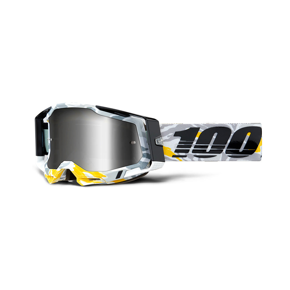 100 Percent Racecraft 2 Goggles - One Size Fits Most - Korb - Mirror Silver Lens