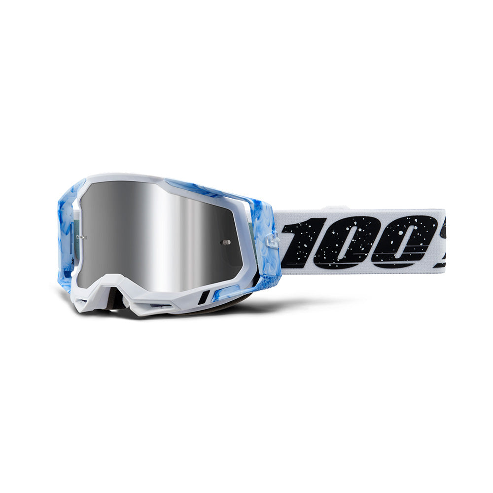100 Percent Racecraft 2 Goggles - One Size Fits Most - Mixos - Mirror Silver Flash Lens