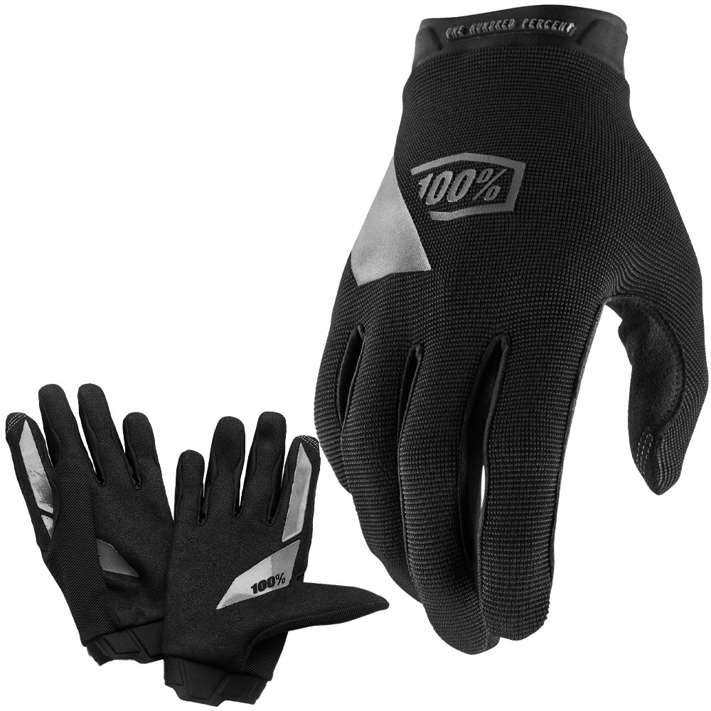 100 Percent RideCamp Women's Glove - Women's M - Black - Charcoal