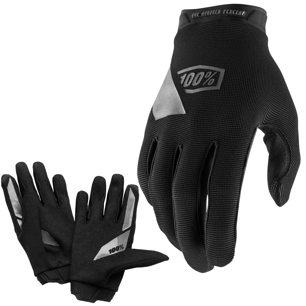 100 Percent RideCamp Youth Glove - Youth M - Black - Charcoal
