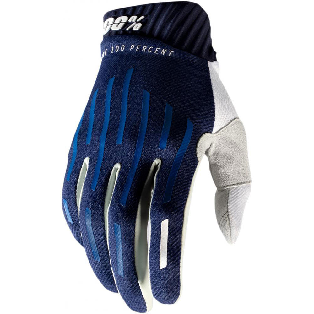 100 Percent RideFit Glove - M - Navy - White
