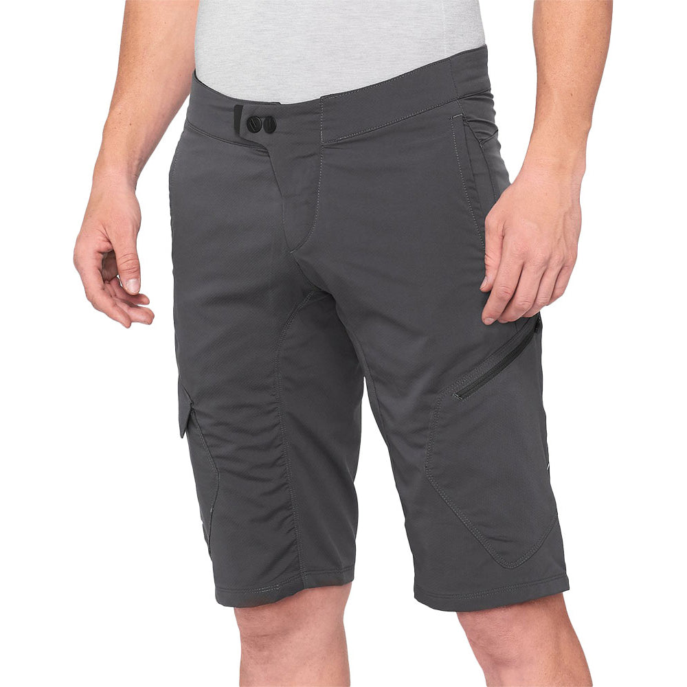 100 Percent Ridecamp Shorts - S-30 - Charcoal