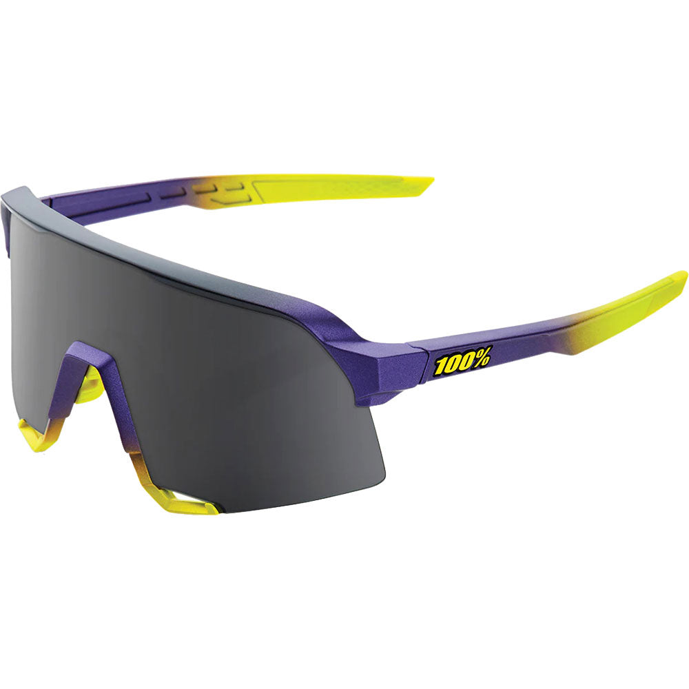 100 Percent S3 Sunglasses - One Size Fits Most - Matte Metallic Digital Brights Smoke Lens