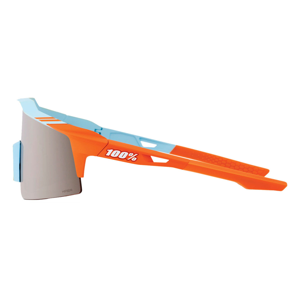100 Percent Speedcraft SL Sunglasses - One Size Fits Most - Soft Tact Two Tone - HiPER Silver Mirror Lens