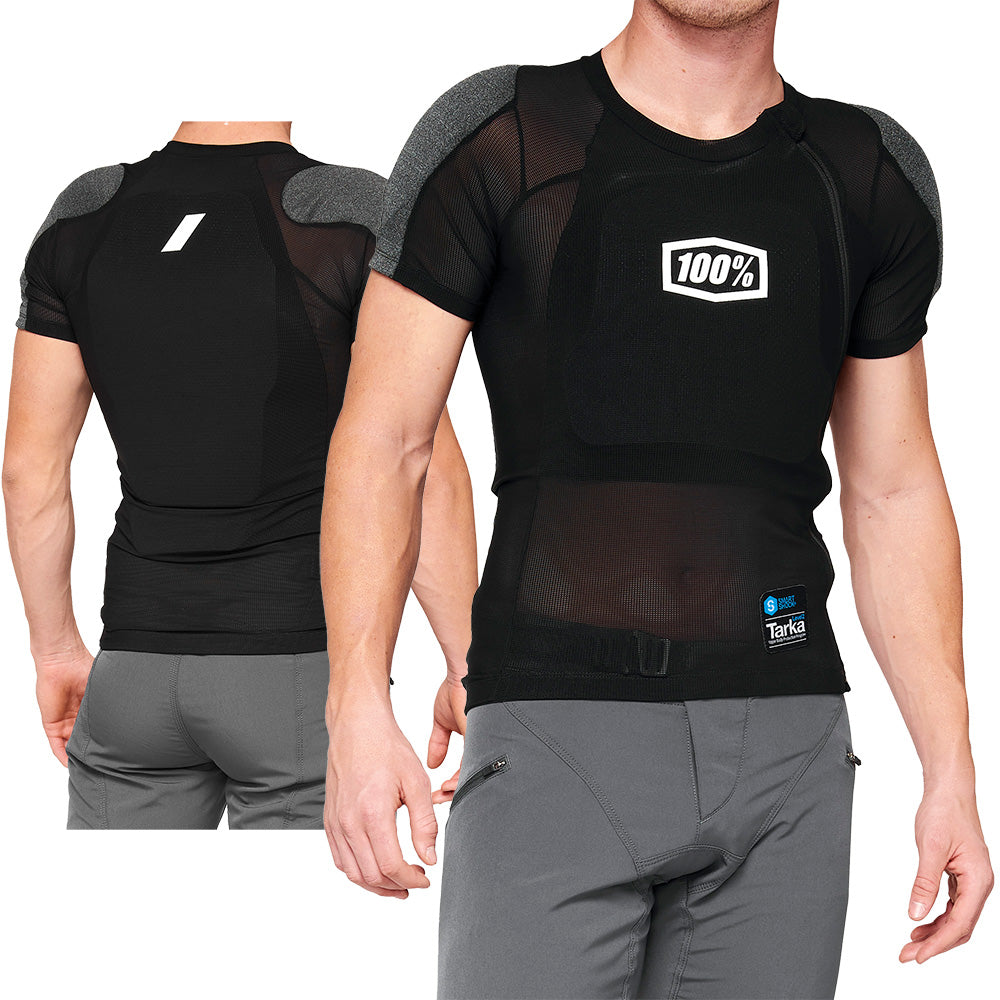 100 Percent Tarka Short Sleeve Body Protection - L - Black